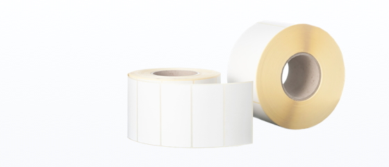 Configureur d'étiquettes, description du matériau papier mat adhésif permanent